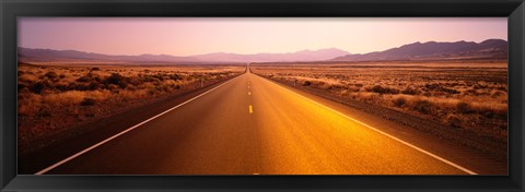 Framed Desert Road, Nevada Print