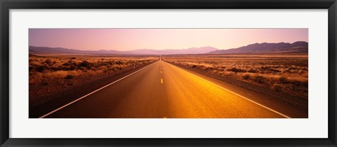 Framed Desert Road, Nevada Print