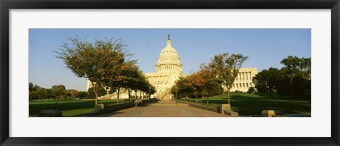 Framed Capitol Building, Washington DC, District Of Columbia, USA Print