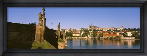 Framed Close up of Charles Bridge, Prague, Czech Republic Print