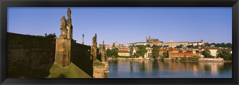 Framed Close up of Charles Bridge, Prague, Czech Republic Print