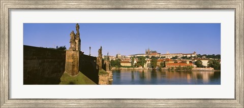 Framed Close up of Charles Bridge, Prague, Czech Republic Print