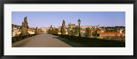 Framed Charles Bridge, Prague, Czech Republic, Daytime View Print