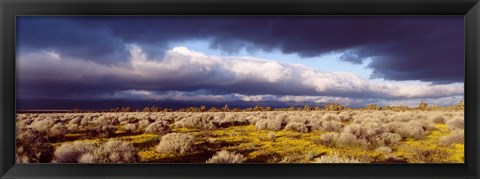 Framed Clouds, Mojave Desert, California, USA Print
