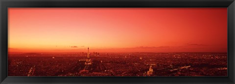 Framed France, Paris, aerial view Print