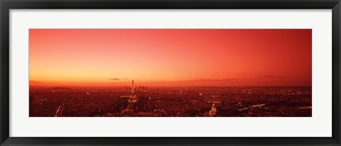 Framed France, Paris, aerial view Print