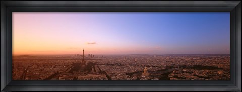 Framed Aerial View, Paris, France Print