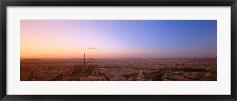 Framed Aerial View, Paris, France Print