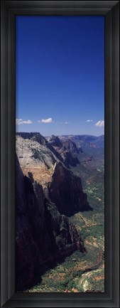 Framed View from Observation Point, Zion National Park, Utah, USA Print