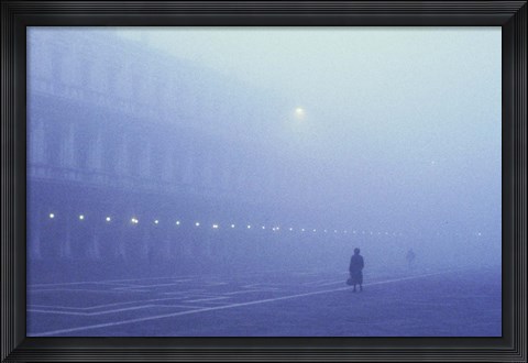 Framed Foggy Venice Italy Print