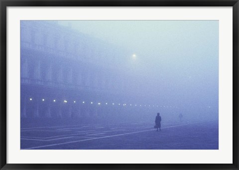 Framed Foggy Venice Italy Print