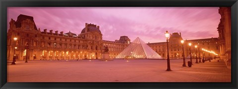 Framed Low angle view of a museum, Musee Du Louvre, Paris, France Print