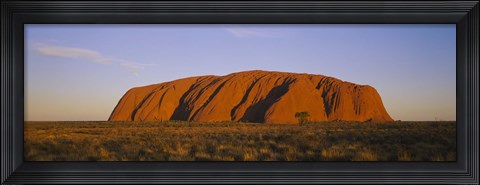 Framed Ayers Rock, Uluru-Kata Tjuta National Park, Northern Territory, Australia Print