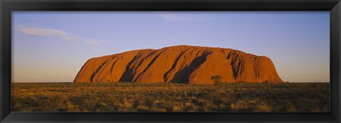 Framed Ayers Rock, Uluru-Kata Tjuta National Park, Northern Territory, Australia Print