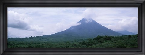 Framed Clouds over a mountain peak, Arenal Volcano, Alajuela Province, Costa Rica Print