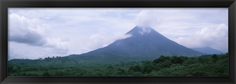 Framed Clouds over a mountain peak, Arenal Volcano, Alajuela Province, Costa Rica Print