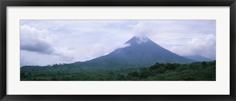 Framed Clouds over a mountain peak, Arenal Volcano, Alajuela Province, Costa Rica Print