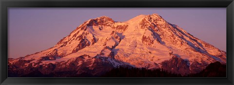 Framed Mount Rainier, Washington Print