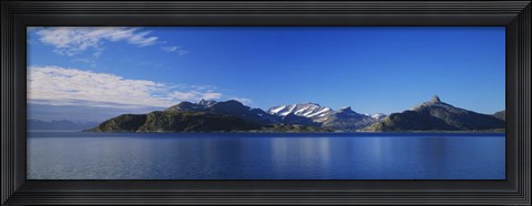 Framed Lake on mountainside, Sorfolda, Bodo, Nordland, Norway Print