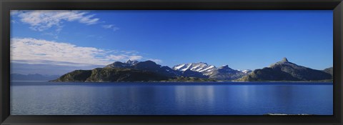 Framed Lake on mountainside, Sorfolda, Bodo, Nordland, Norway Print