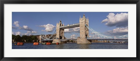 Framed Bridge Over A River, Tower Bridge, Thames River, London, England, United Kingdom Print