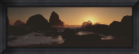 Framed Luffenholtz Beach CA USA Print