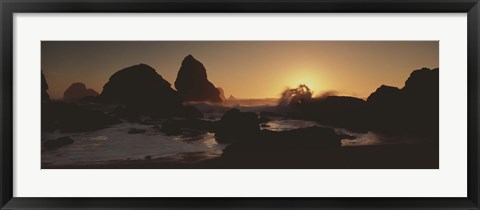 Framed Luffenholtz Beach CA USA Print