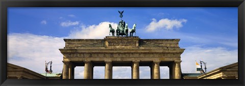 Framed High section view of a memorial gate, Brandenburg Gate, Berlin, Germany Print