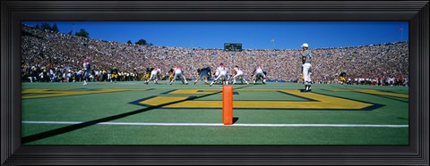 Framed Football Game, University Of Michigan, Ann Arbor, Michigan, USA Print
