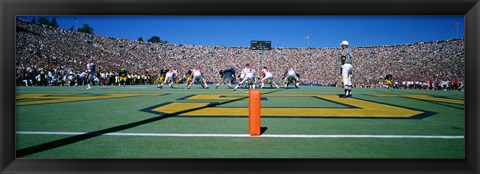 Framed Football Game, University Of Michigan, Ann Arbor, Michigan, USA Print