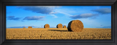 Framed Hay Bales, Scotland, United Kingdom Print