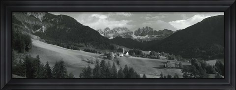 Framed Distant view of a church, St. Magdelena Church, Italy Print