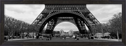 Framed Low section view of a tower, Eiffel Tower, Paris, France Print