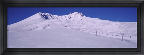 Framed Turkey, Ski Resort on Mt Erciyes Print