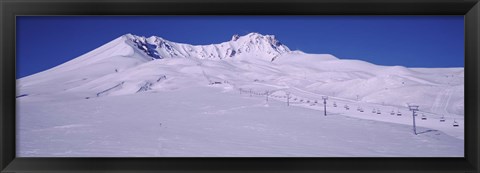 Framed Turkey, Ski Resort on Mt Erciyes Print