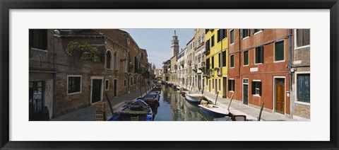 Framed Canal passing through a city, Venice, Italy Print