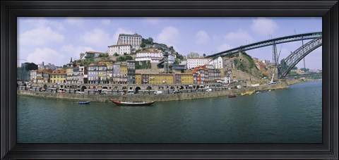 Framed Buildings at the waterfront, Oporto, Douro Litoral, Portugal Print