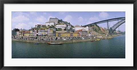Framed Buildings at the waterfront, Oporto, Douro Litoral, Portugal Print