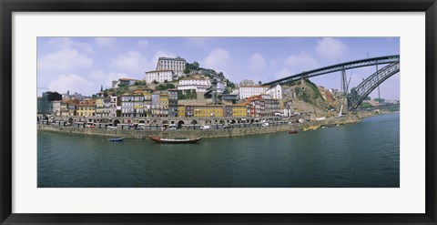 Framed Buildings at the waterfront, Oporto, Douro Litoral, Portugal Print