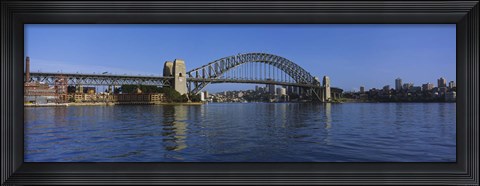 Framed Bridge across the sea, Sydney Harbor Bridge, Sydney, New South Wales, Australia Print
