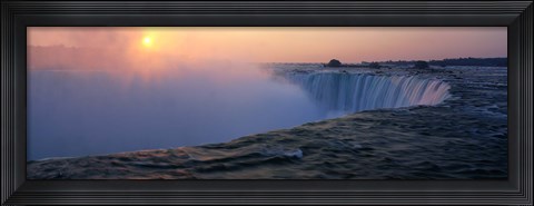 Framed Sunrise Horseshoe Falls Niagara Falls NY USA Print