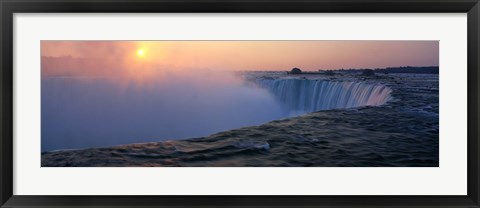 Framed Sunrise Horseshoe Falls Niagara Falls NY USA Print