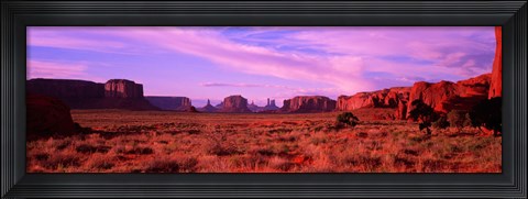 Framed Dawn Sky in Monument Valley, Utah Print