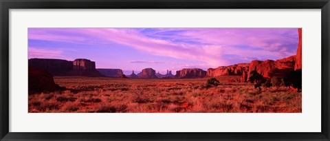 Framed Dawn Sky in Monument Valley, Utah Print