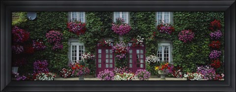 Framed Flowers Breton Home Brittany France Print