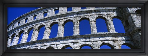 Framed Roman Amphitheater, Pula, Croatia Print