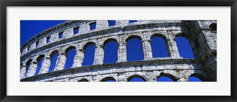 Framed Roman Amphitheater, Pula, Croatia Print