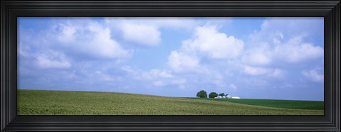 Framed Panoramic view of a landscape, Marshall County, Iowa, USA Print