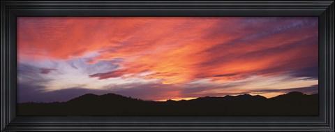 Framed Sunset over Black Hills National Forest Custer Park State Park SD USA Print