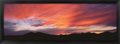 Framed Sunset over Black Hills National Forest Custer Park State Park SD USA Print